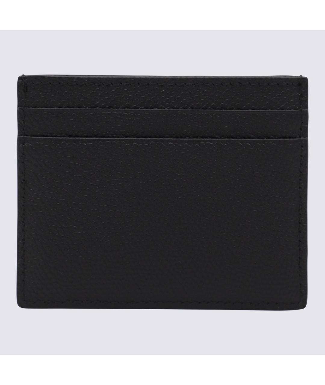 VALENTINO Черный кожаный кардхолдер, фото 4
