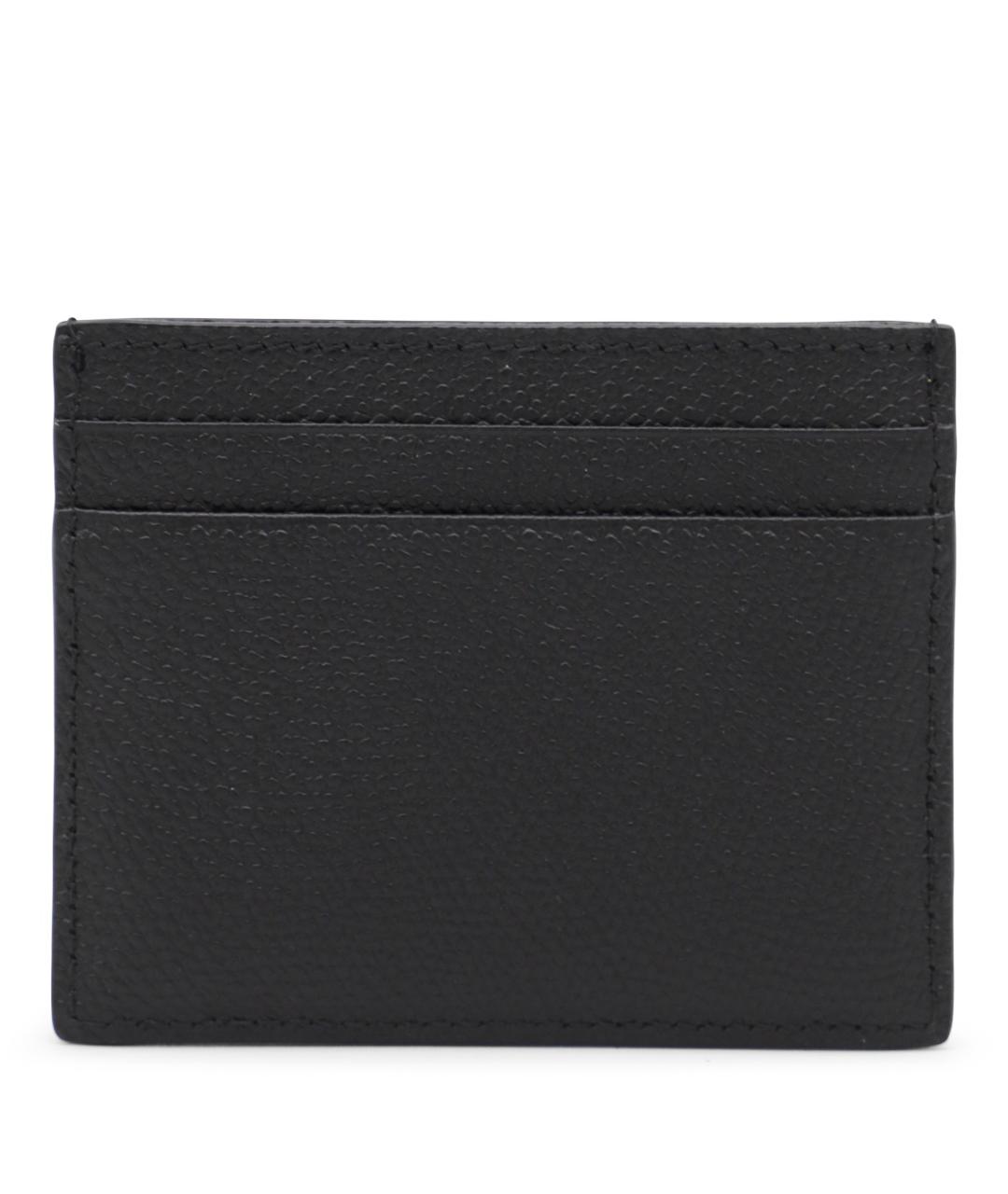 VALENTINO Черный кожаный кардхолдер, фото 2