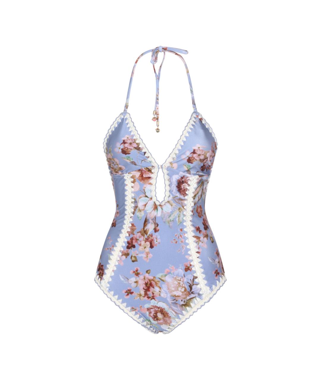 ZIMMERMANN Голубой синтетический купальник, фото 1