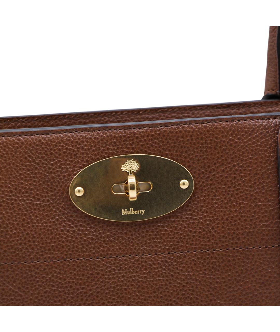 MULBERRY Коричневая кожаная сумка тоут, фото 4