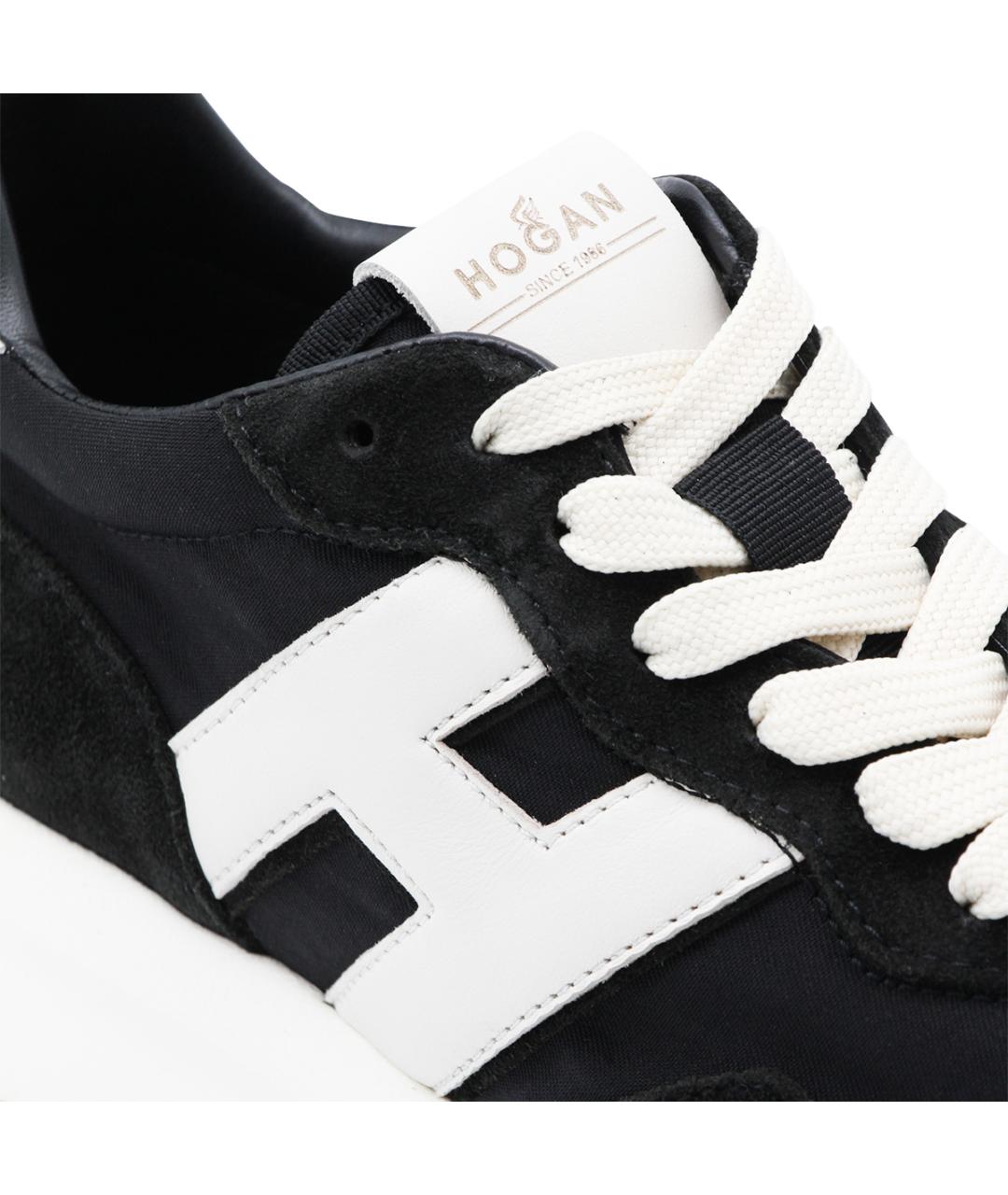 HOGAN Черные замшевые кроссовки, фото 4