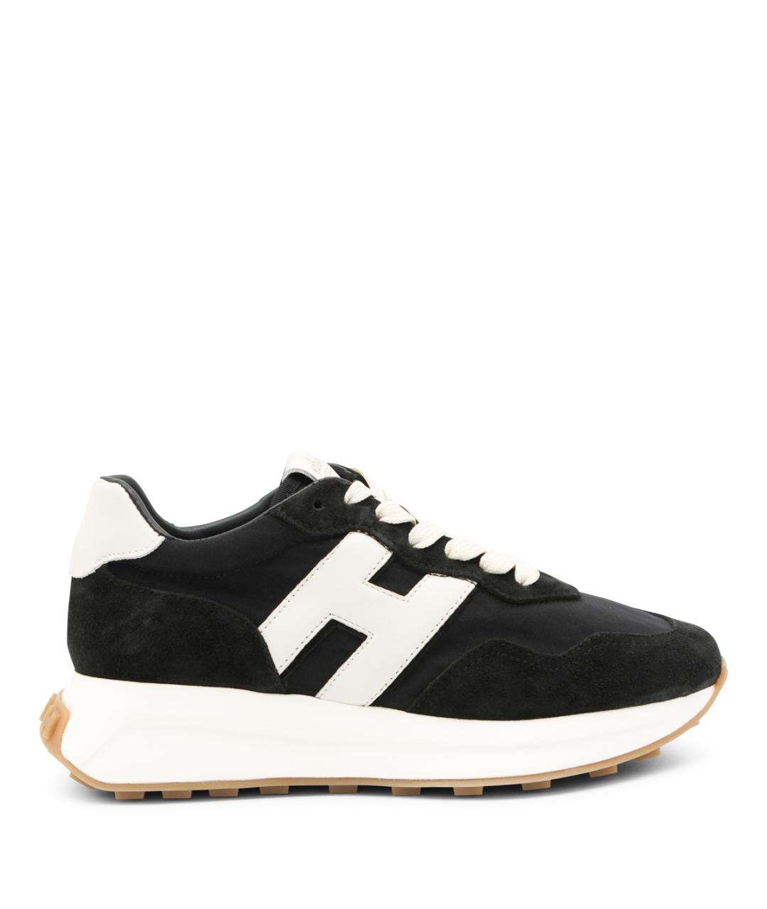 HOGAN Черные замшевые кроссовки, фото 1