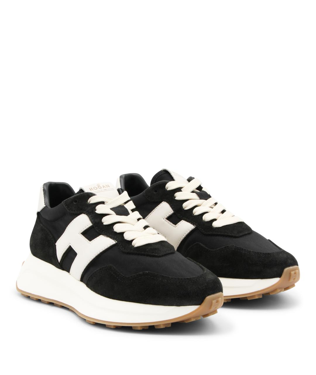 HOGAN Черные замшевые кроссовки, фото 2