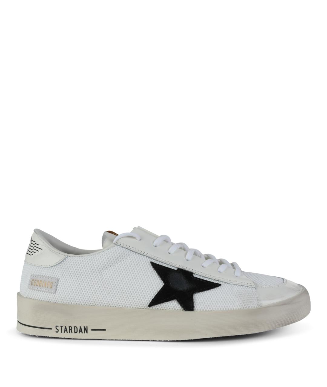 GOLDEN GOOSE DELUXE BRAND Белые кожаные низкие кроссовки / кеды, фото 1