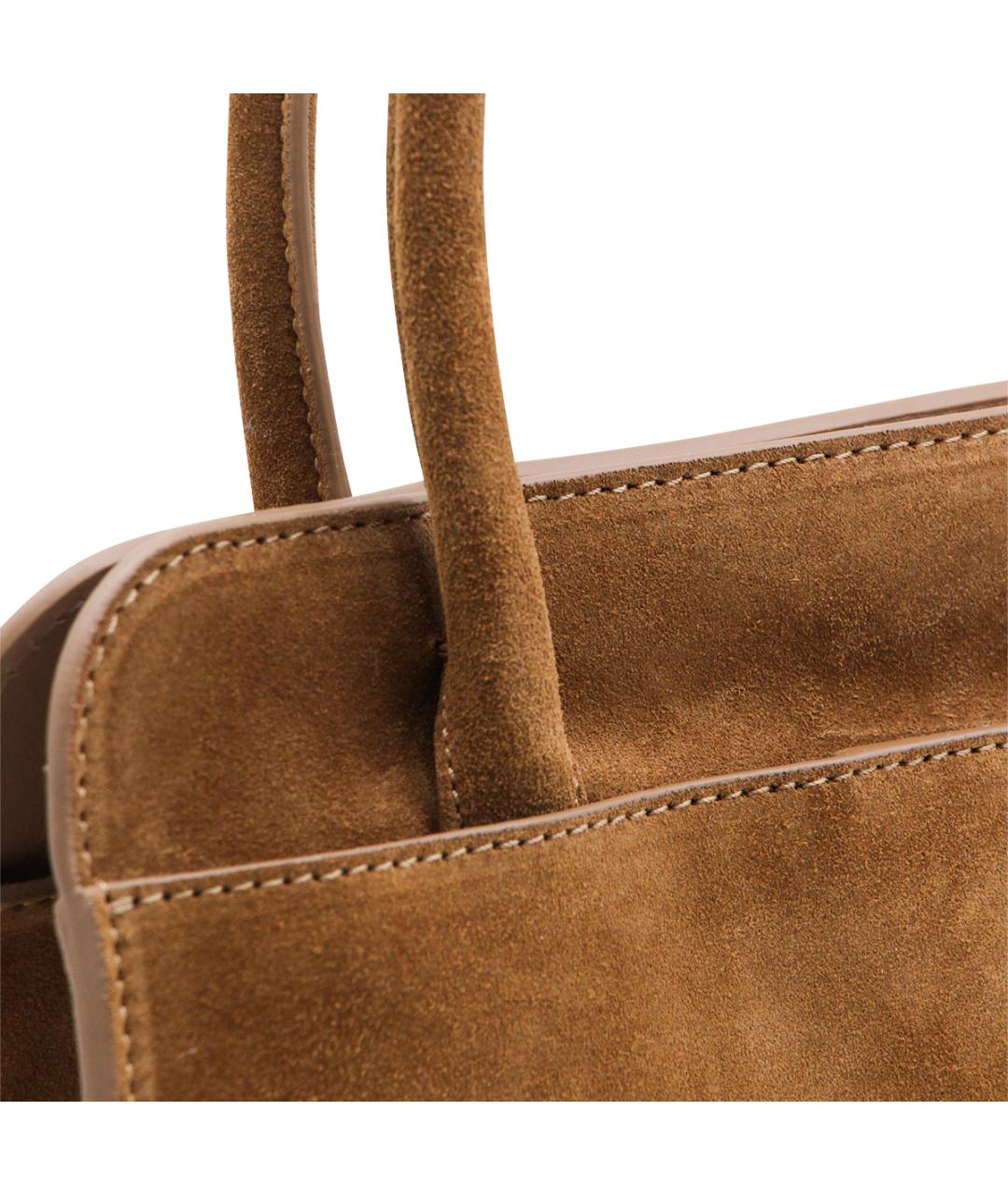 FABIANA FILIPPI Коричневая замшевая сумка через плечо, фото 4