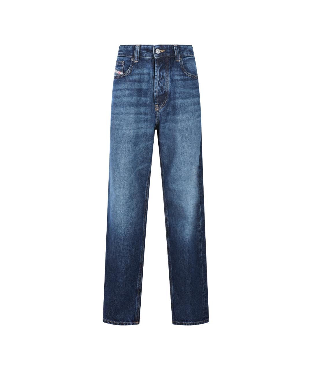 DIESEL Синие хлопковые прямые джинсы, фото 1
