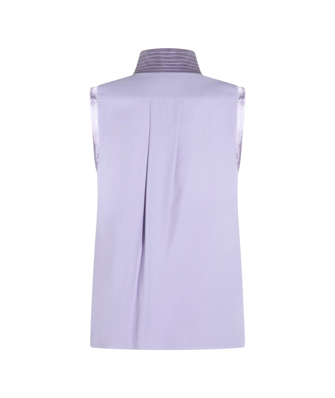 ELISABETTA FRANCHI Фиолетовая вискозная блузы, фото 2