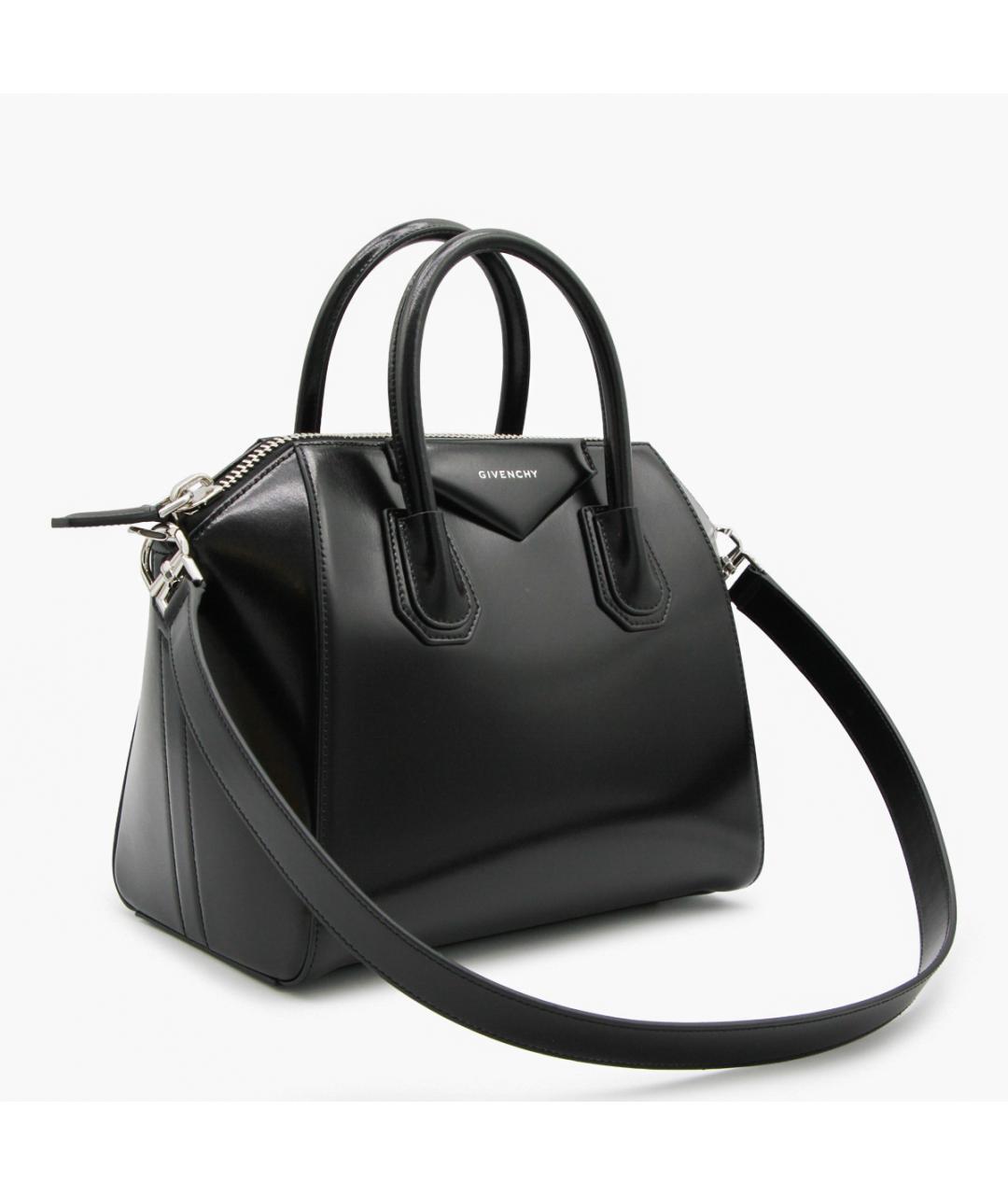 GIVENCHY Черная кожаная сумка тоут, фото 3