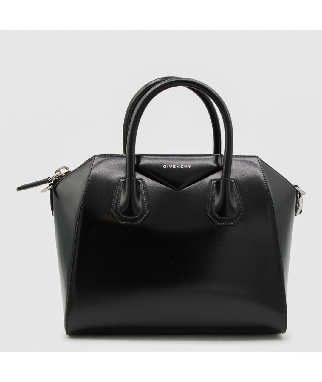 GIVENCHY Черная кожаная сумка тоут, фото 2