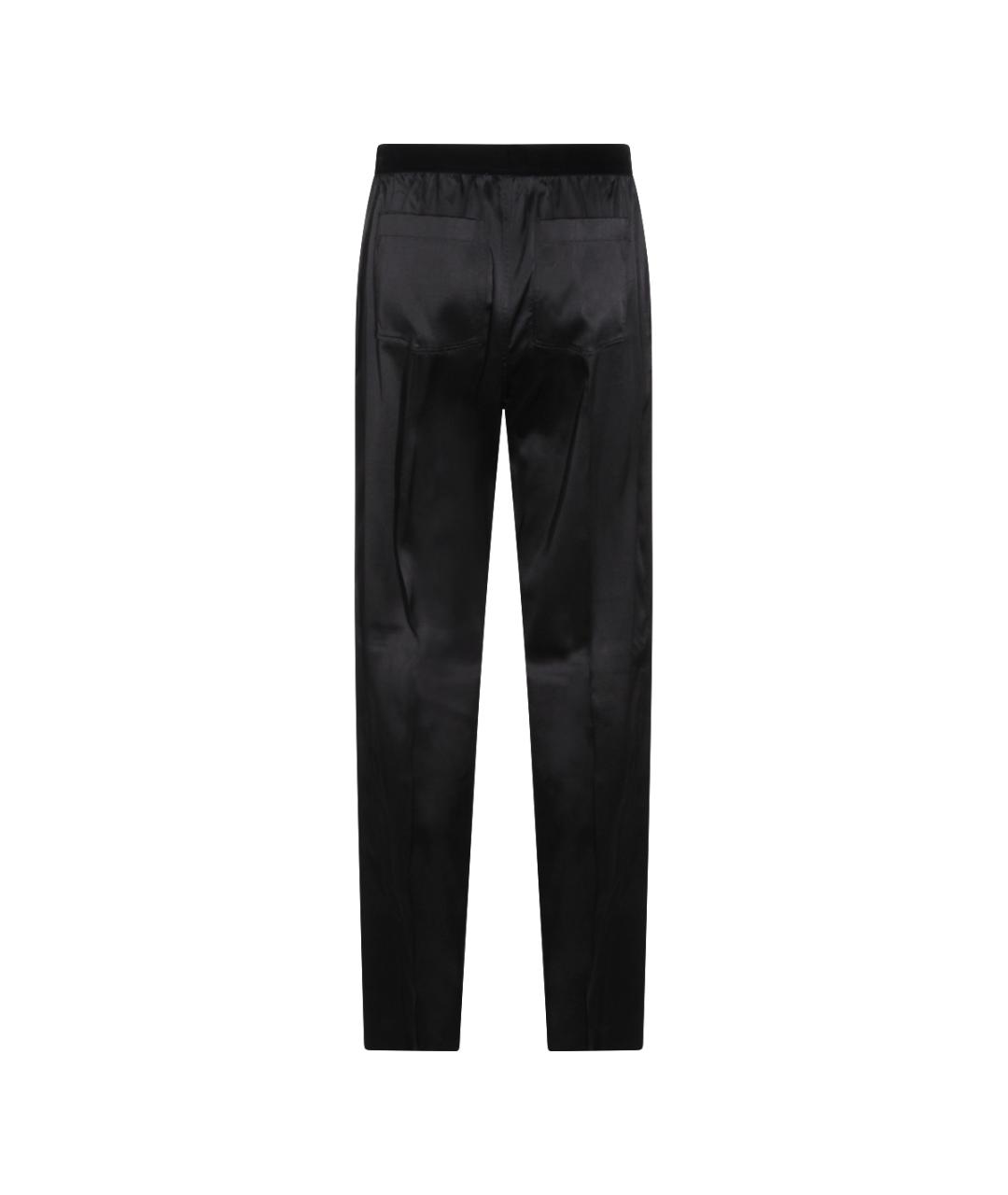 TOM FORD Черные шелковые прямые брюки, фото 2