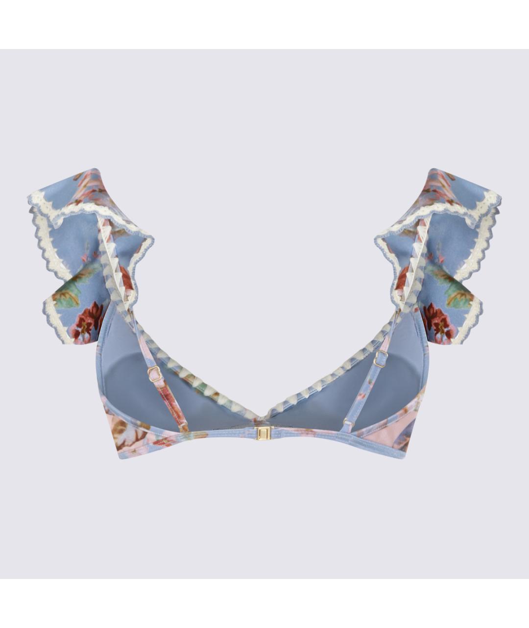 ZIMMERMANN Голубой полиамидовый купальник, фото 3