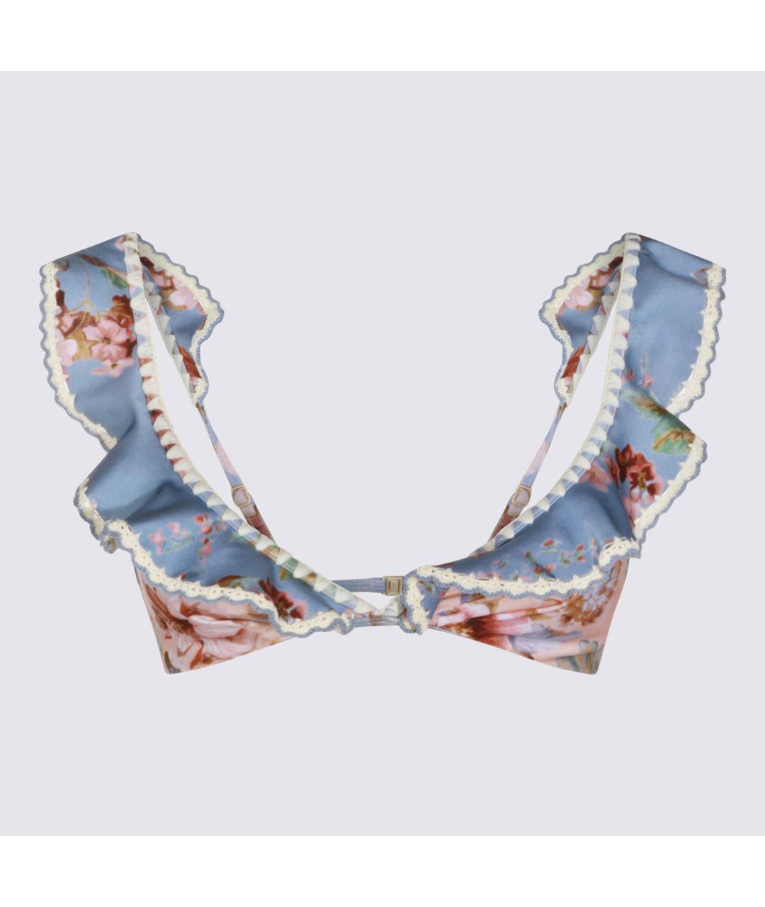 ZIMMERMANN Голубой полиамидовый купальник, фото 2