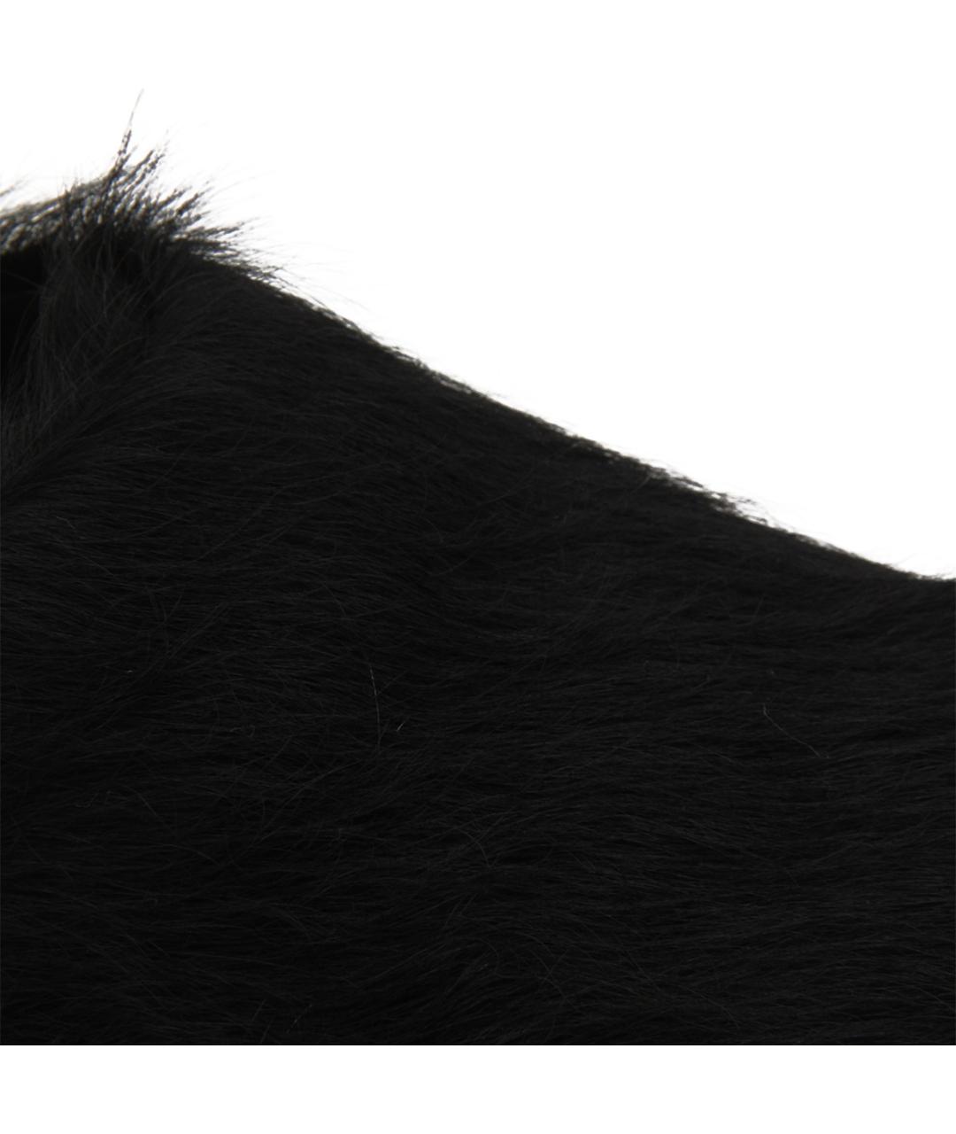 MARNI Черные кожаные шлепанцы, фото 4