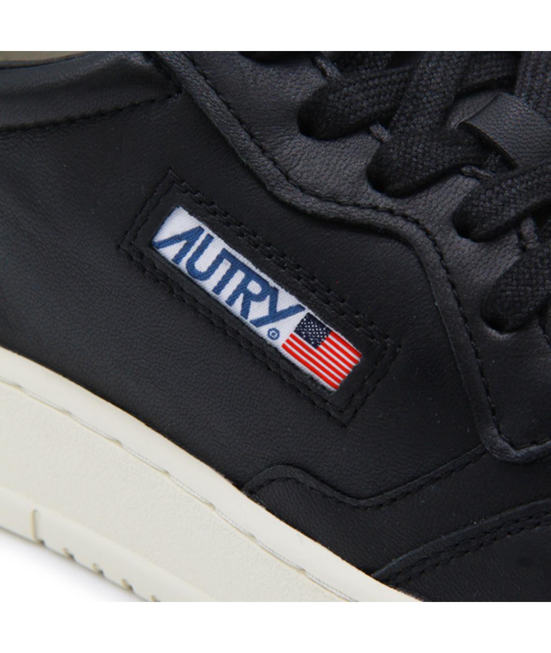 AUTRY Черные низкие кроссовки / кеды, фото 4