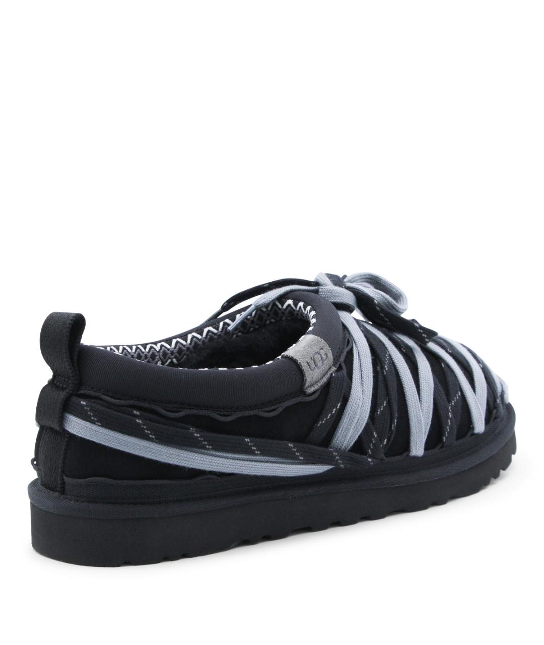 UGG AUSTRALIA Черные кожаные низкие ботинки, фото 3