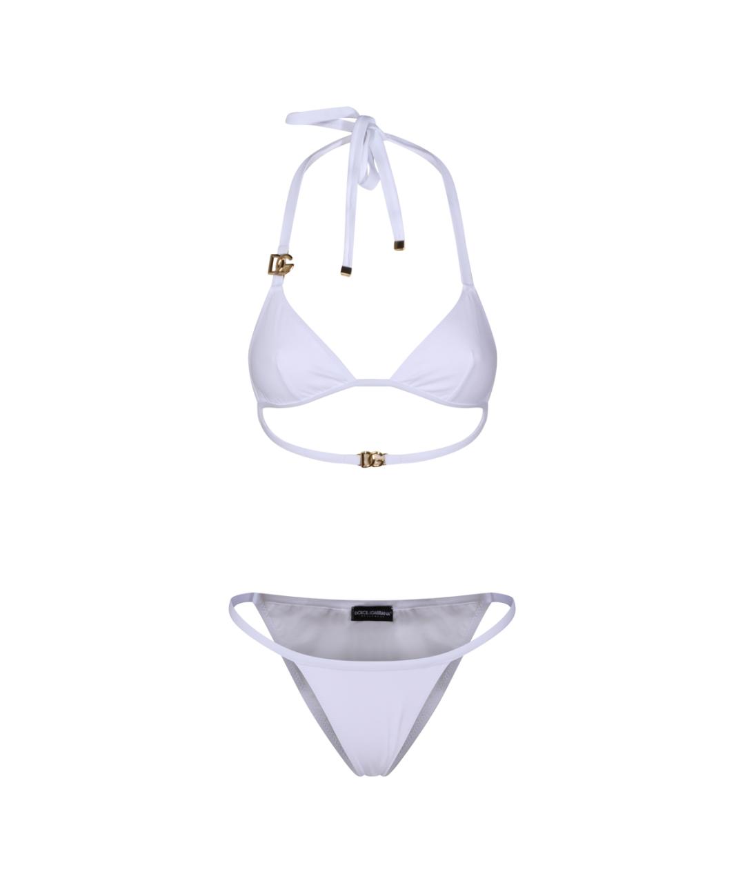 DOLCE&GABBANA Белый полиамидовый купальник, фото 1