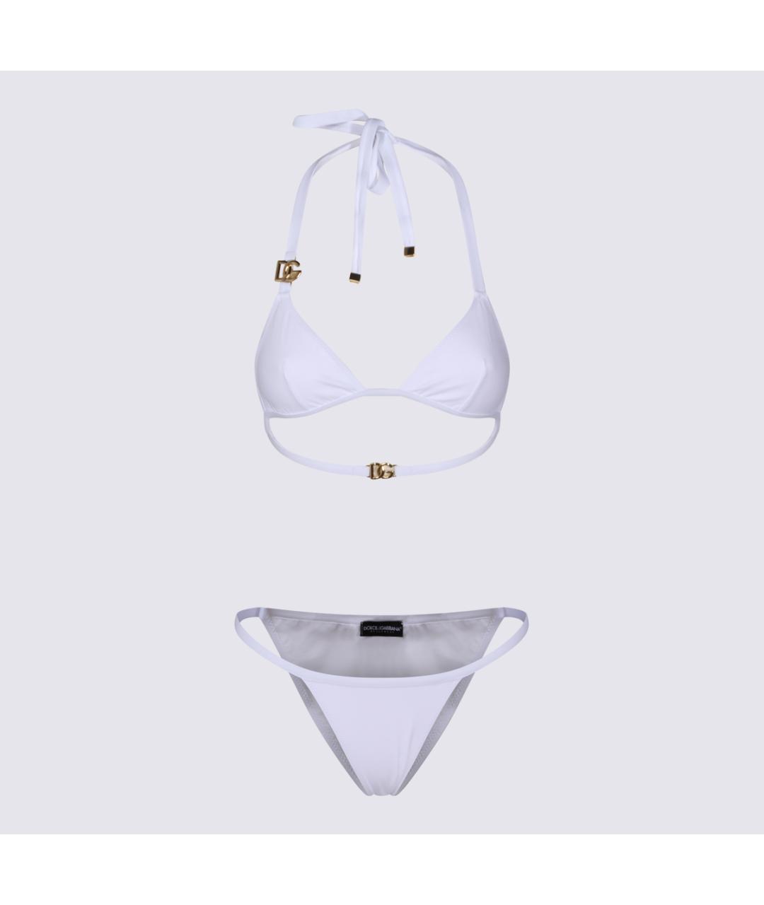 DOLCE&GABBANA Белый полиамидовый купальник, фото 2