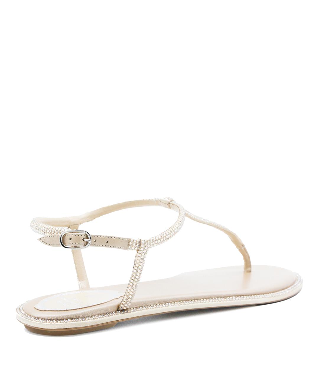 RENE CAOVILLA Бежевые босоножки, фото 3