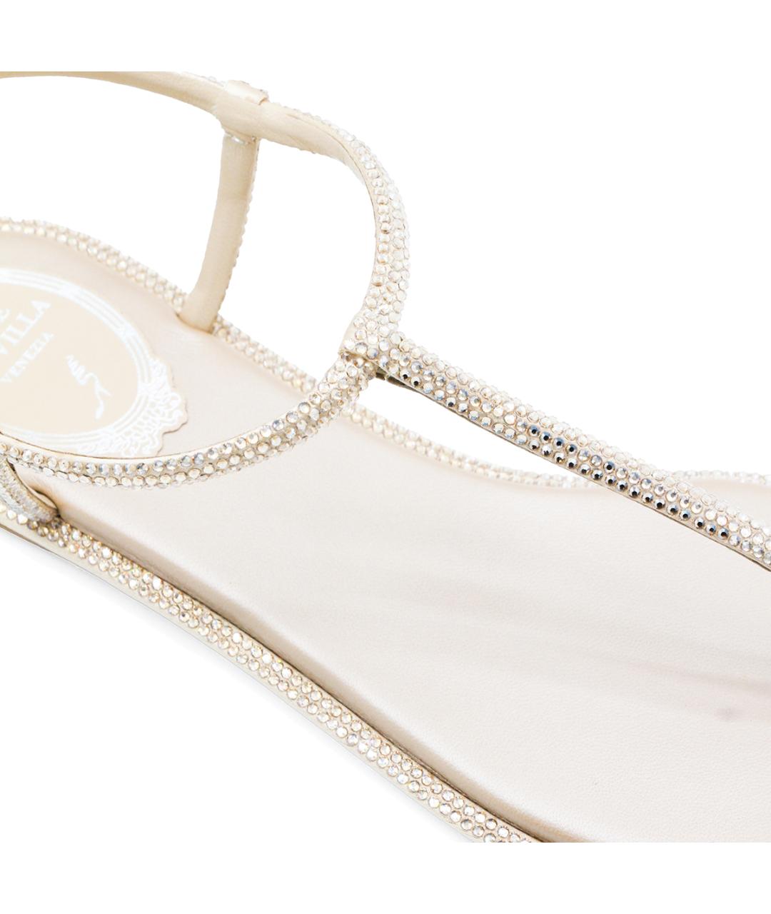 RENE CAOVILLA Бежевые босоножки, фото 4