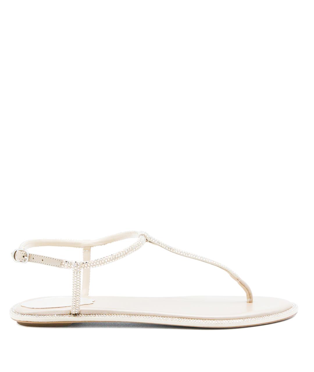 RENE CAOVILLA Бежевые босоножки, фото 1