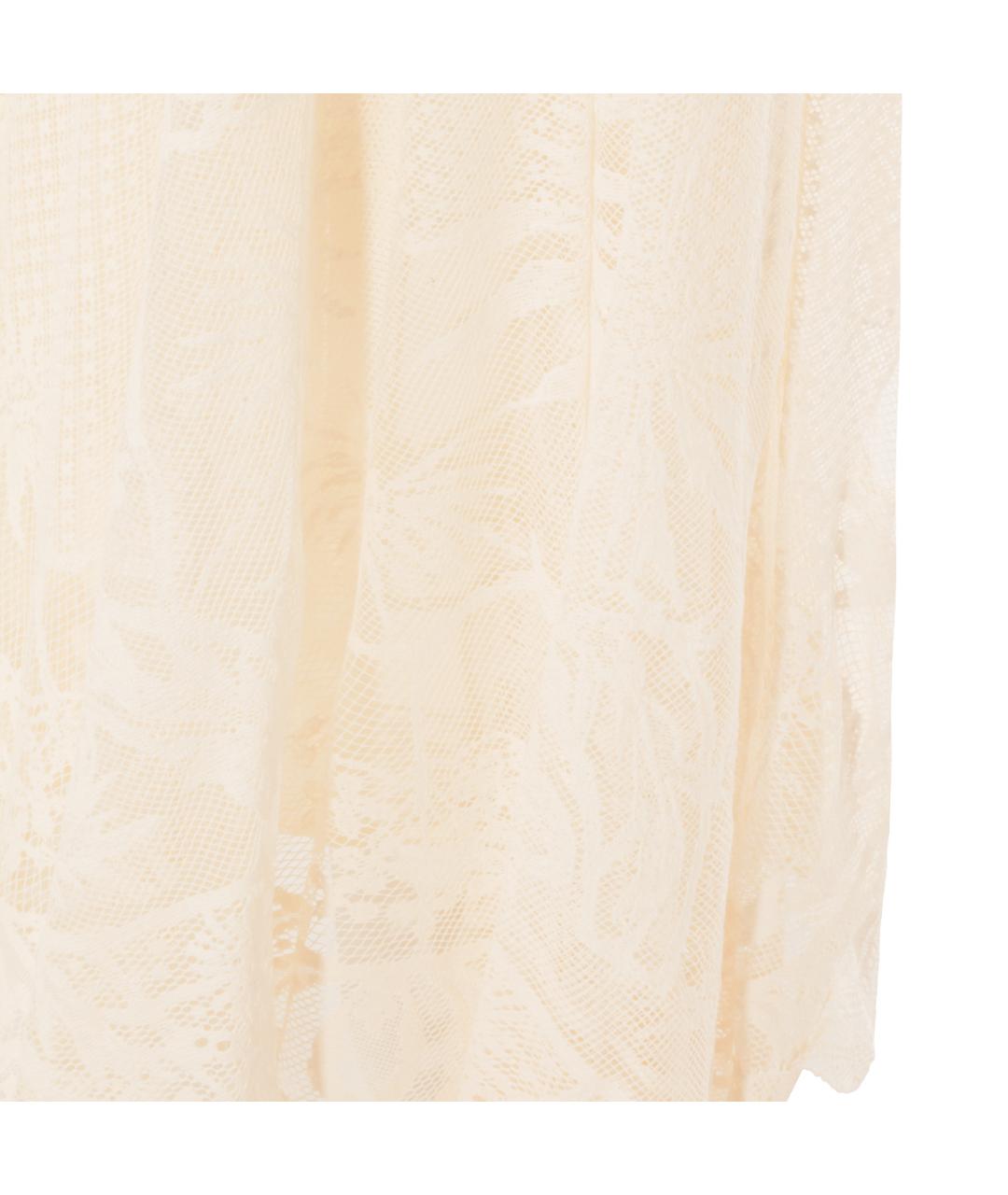 FABIANA FILIPPI Бежевая хлопковая юбка миди, фото 3