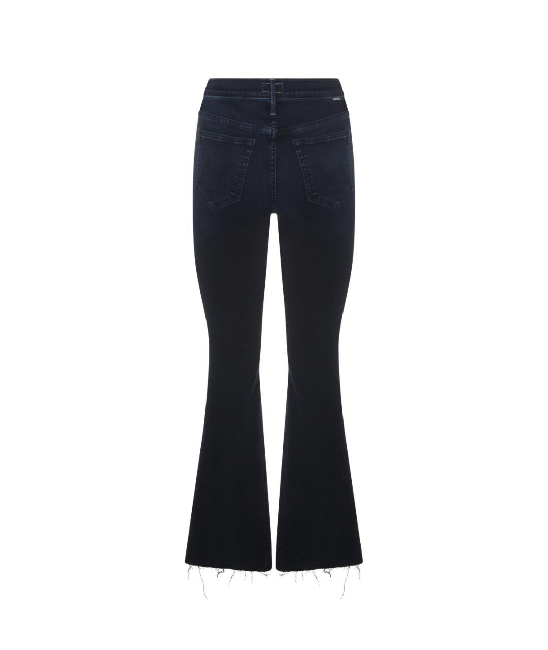 MOTHER Темно-синие хлопковые джинсы клеш, фото 2