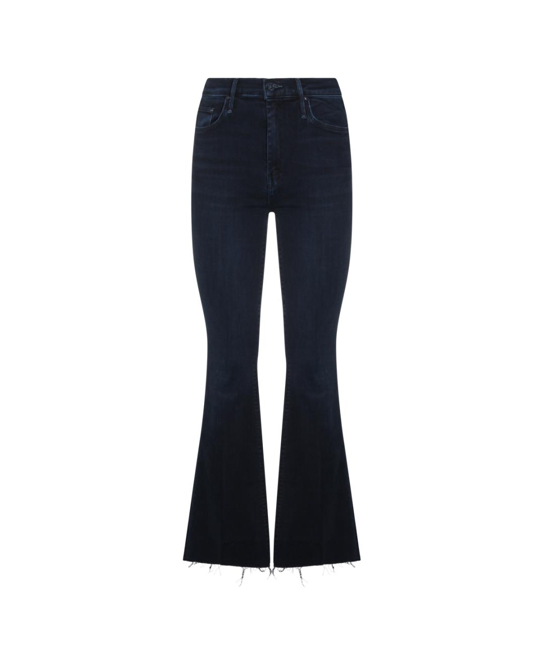 MOTHER Темно-синие хлопковые джинсы клеш, фото 1