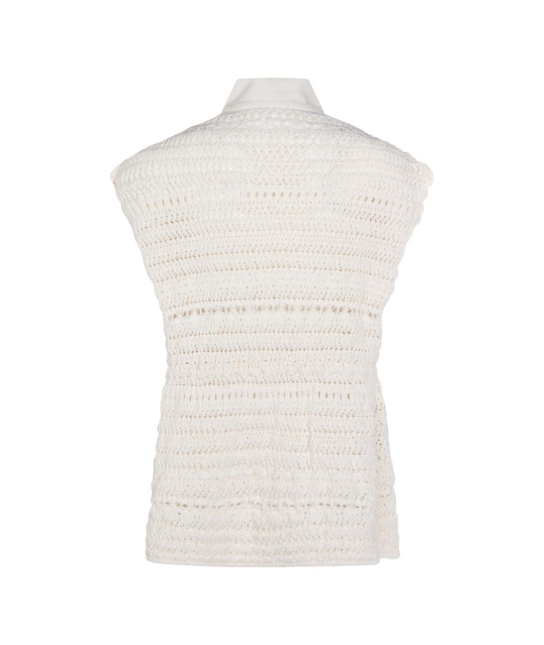 FABIANA FILIPPI Бежевый хлопковый кардиган, фото 2