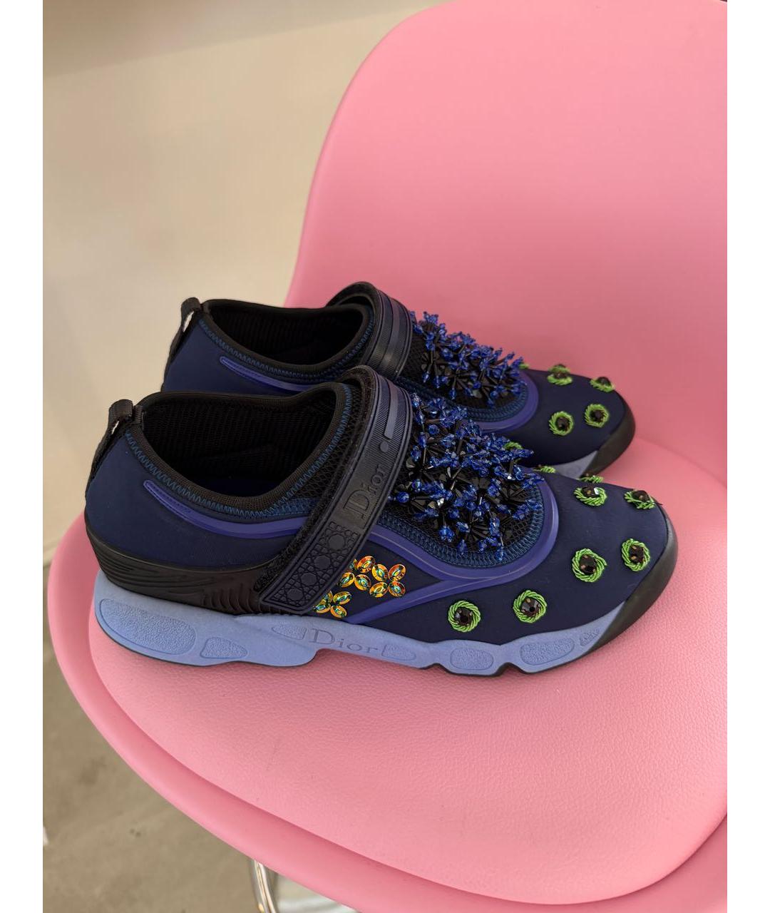 CHRISTIAN DIOR Темно-синие кроссовки, фото 2
