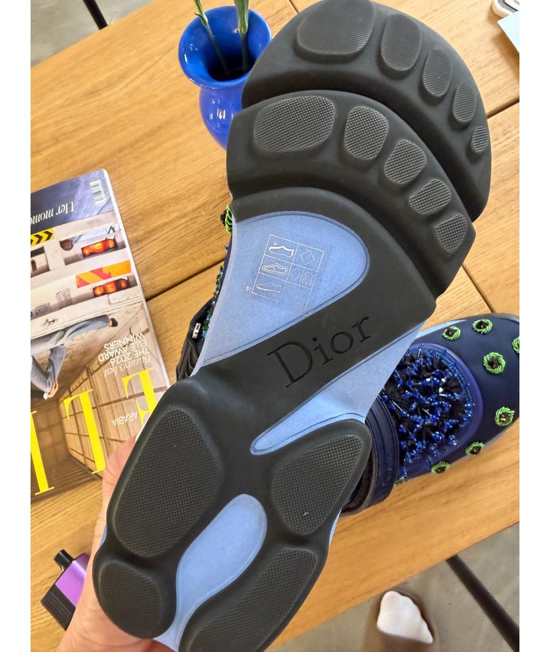 CHRISTIAN DIOR Темно-синие кроссовки, фото 3