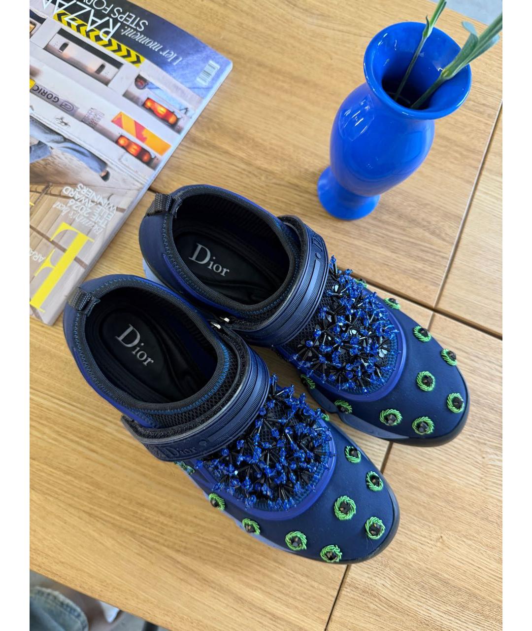 CHRISTIAN DIOR Темно-синие кроссовки, фото 5