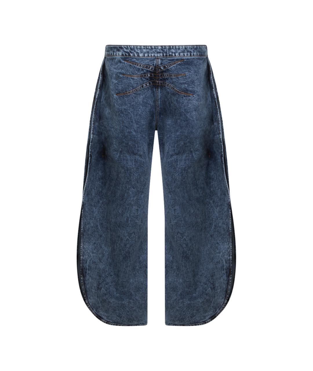 ALAIA Синие хлопковые прямые джинсы, фото 3