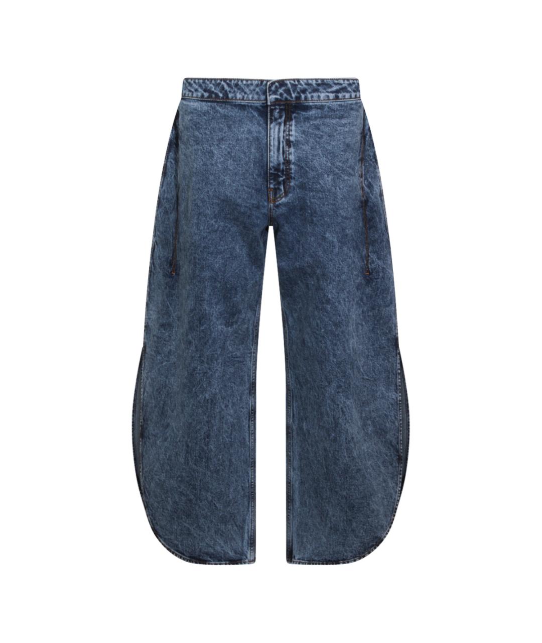 ALAIA Синие хлопковые прямые джинсы, фото 1