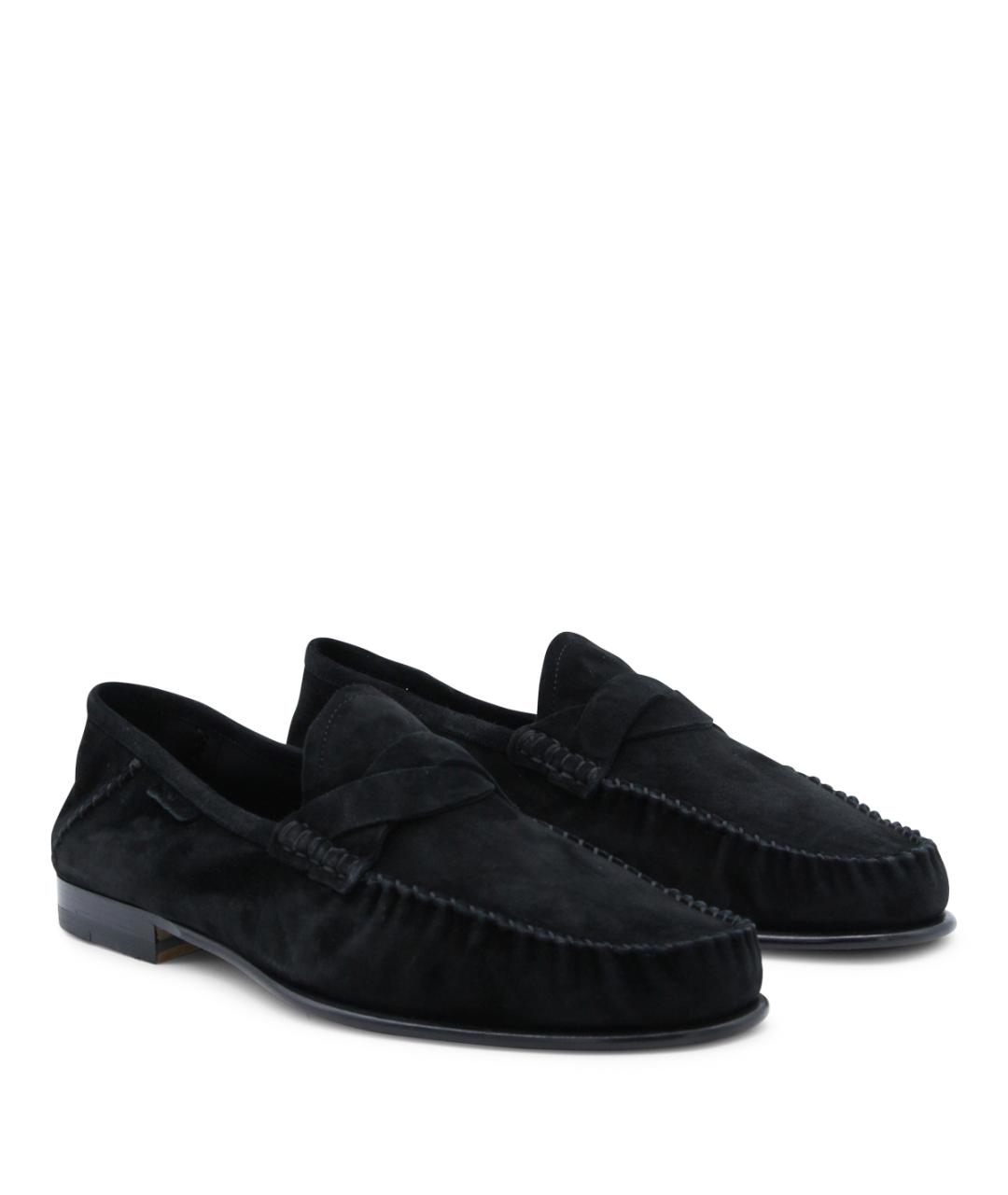 TOM FORD Черные замшевые лоферы, фото 2
