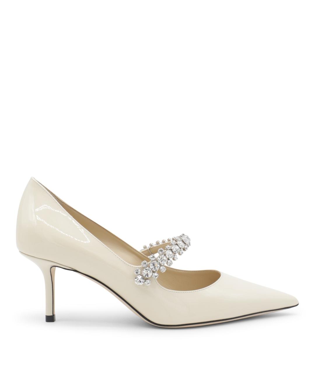 JIMMY CHOO Бежевые кожаные туфли, фото 1