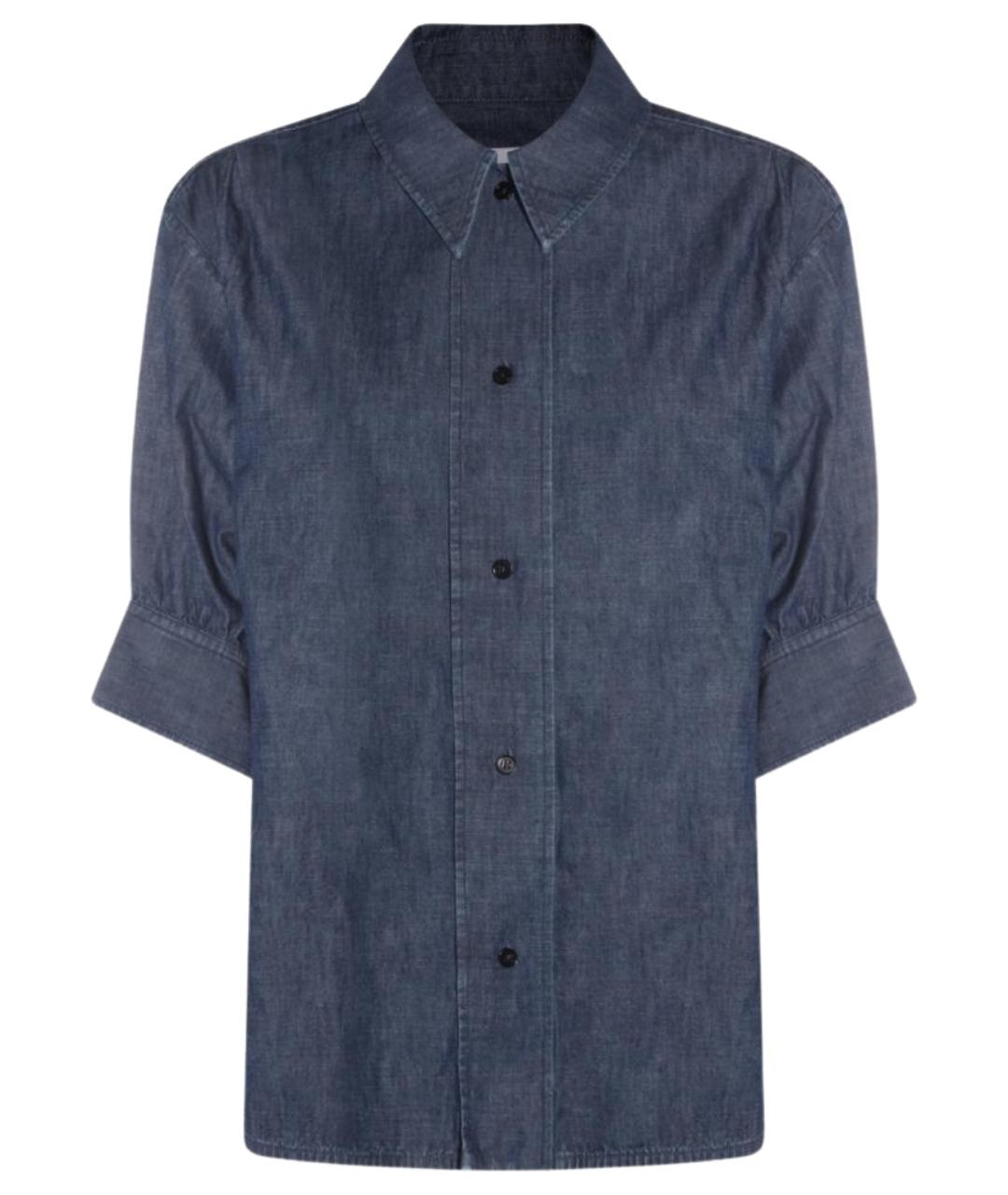 JIL SANDER Синяя хлопковая рубашка, фото 1