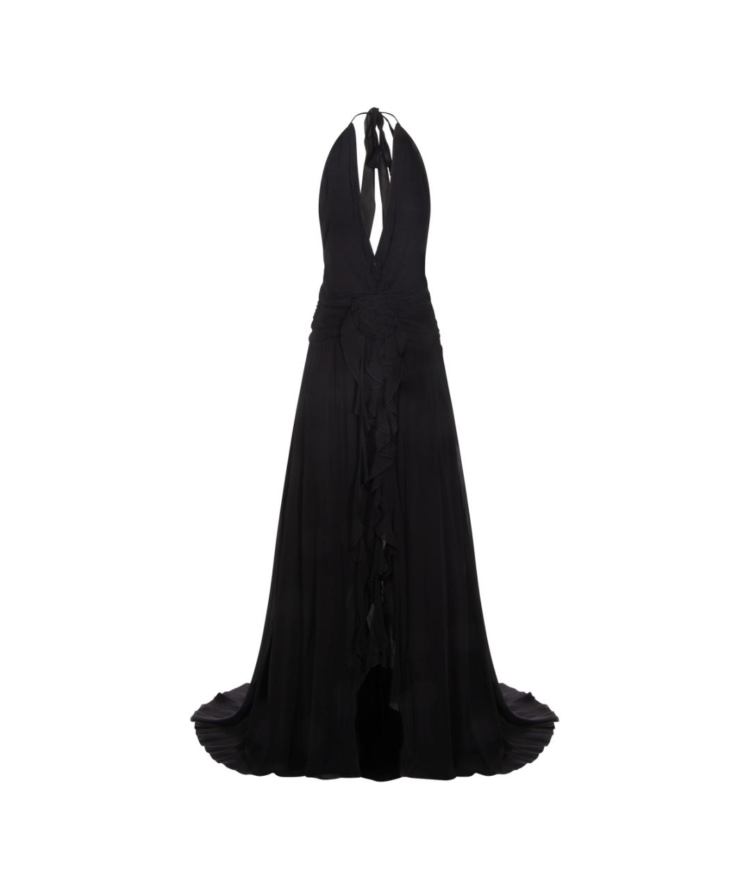 BLUMARINE Черное вискозное вечернее платье, фото 1