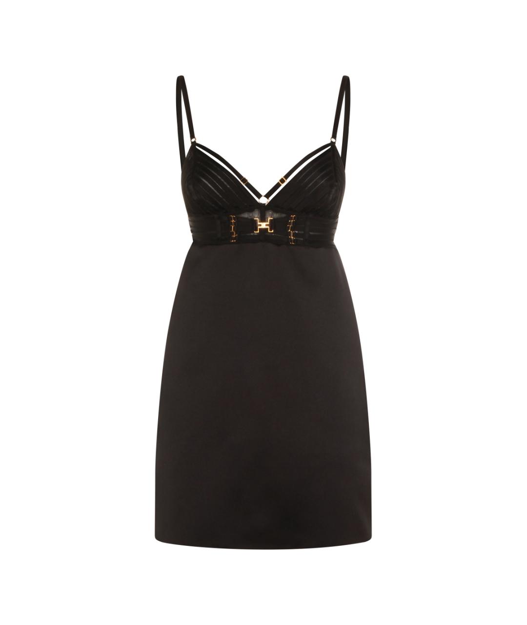 ELISABETTA FRANCHI Черное полиэстеровое вечернее платье, фото 1