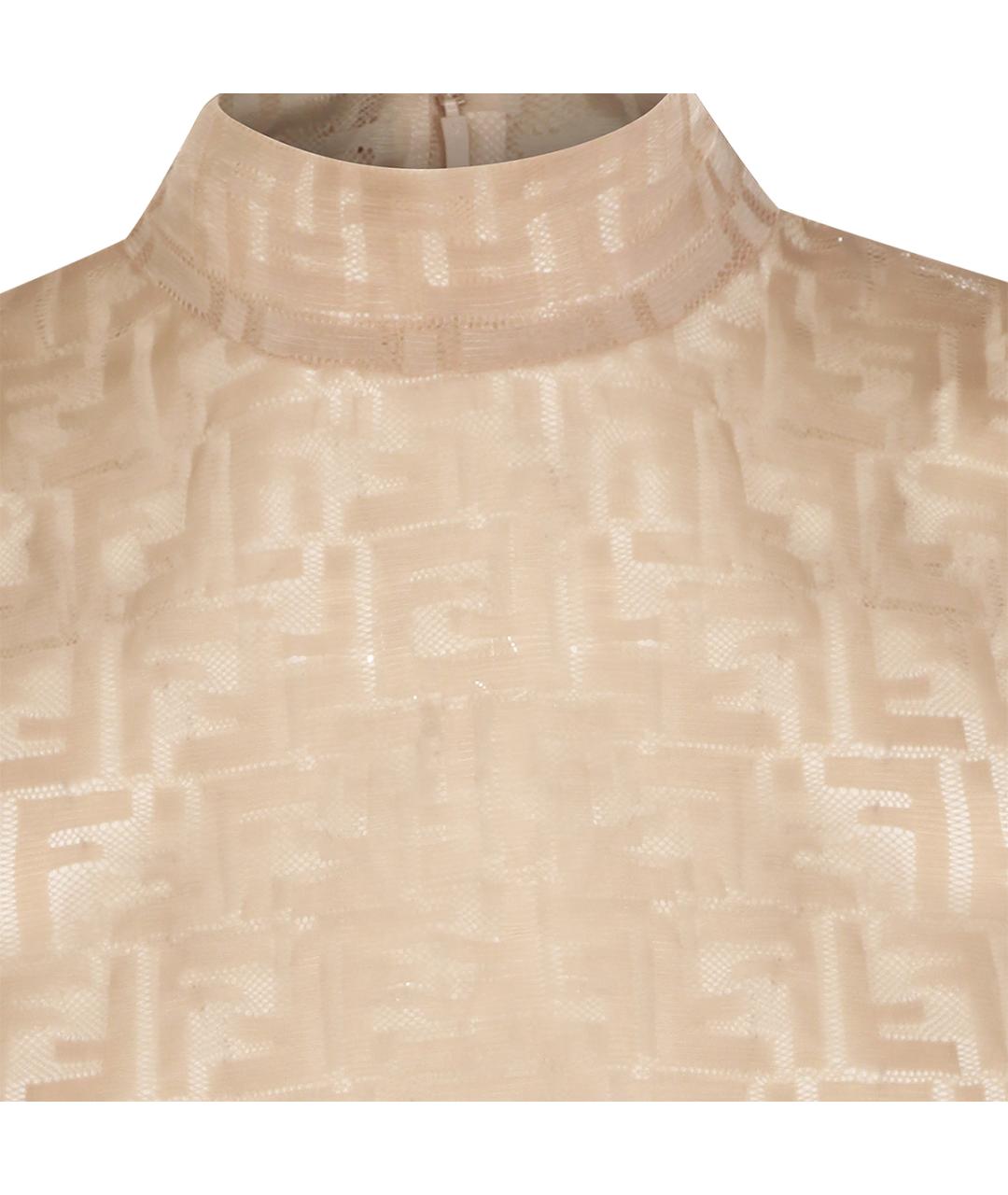 FENDI Бежевая майка, фото 3