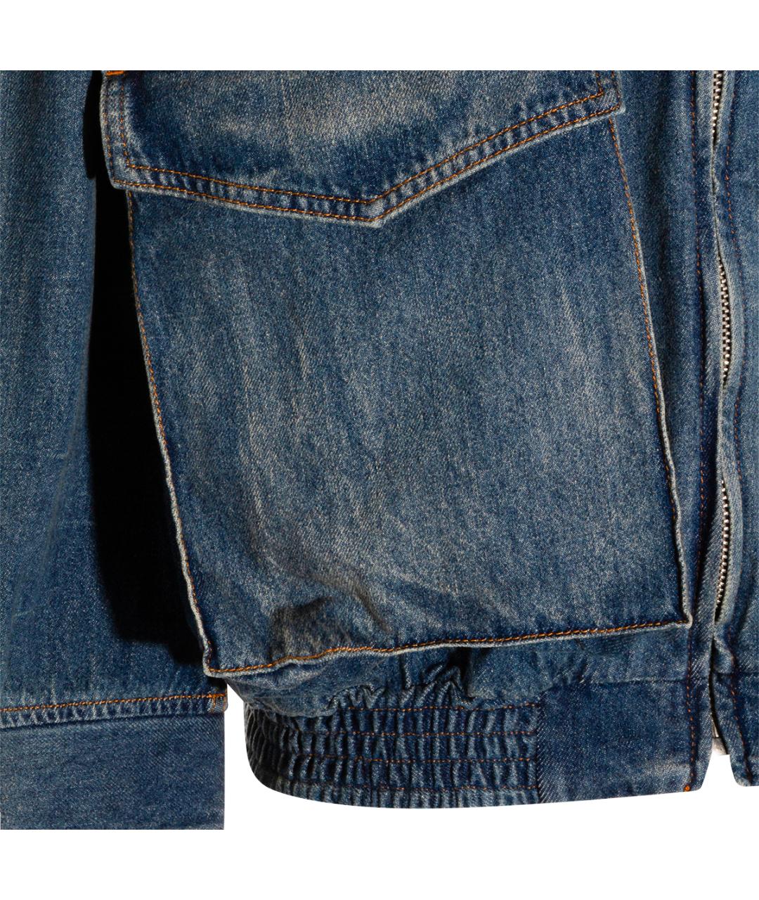 MM6 MAISON MARGIELA Синяя хлопковая куртка, фото 3