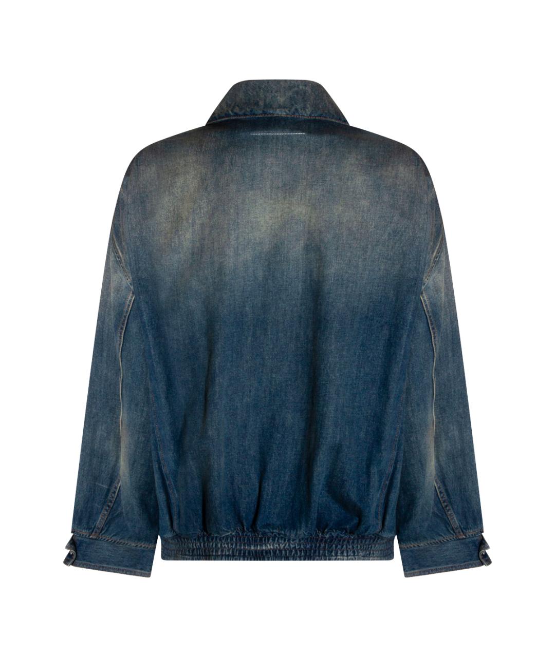 MM6 MAISON MARGIELA Синяя хлопковая куртка, фото 2