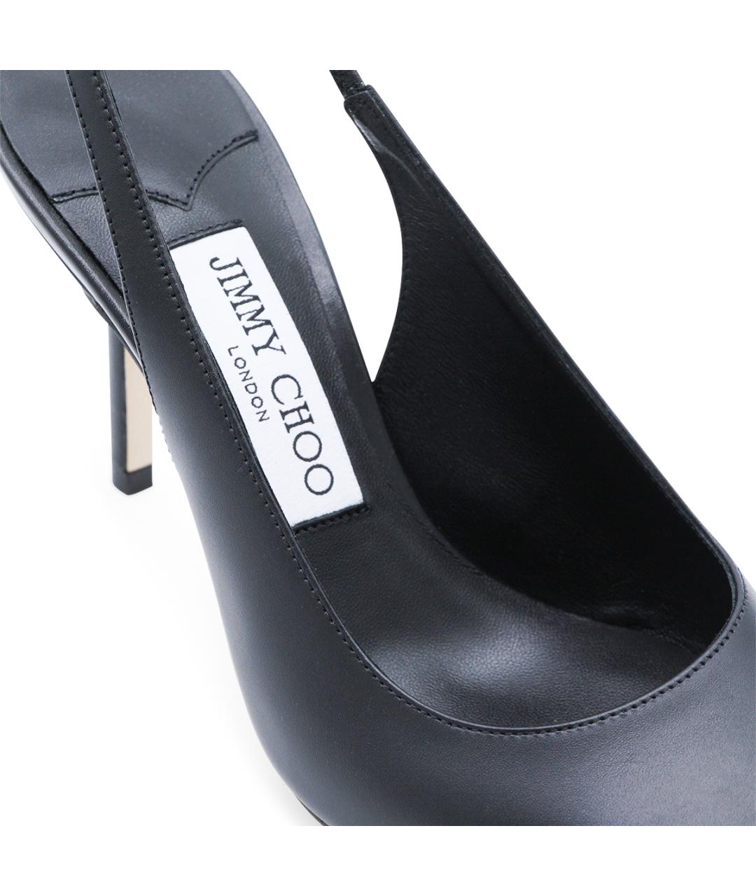 JIMMY CHOO Черные кожаные туфли, фото 4