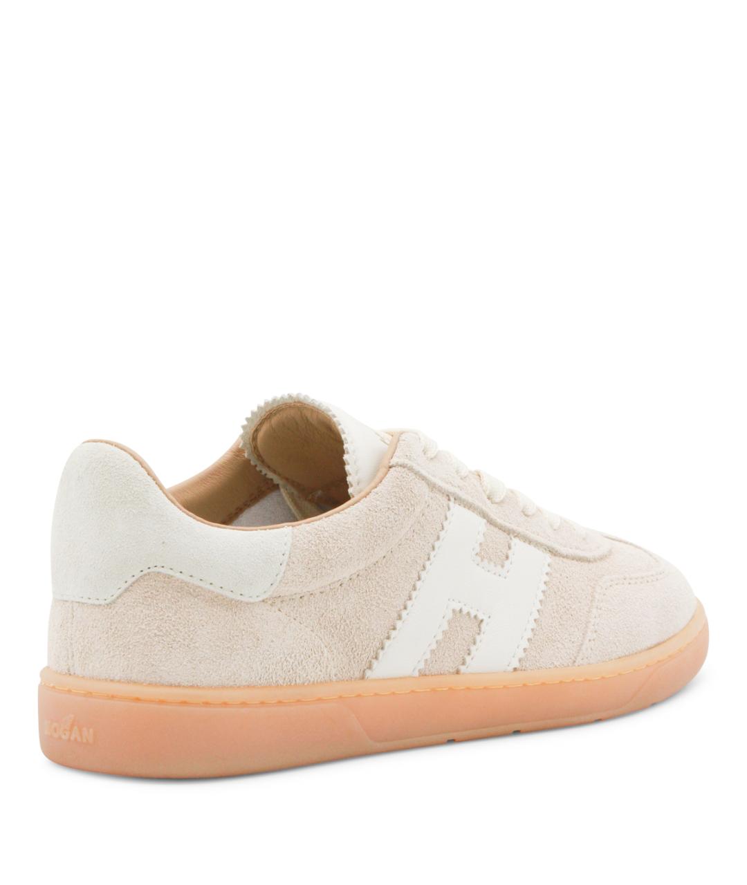 HOGAN Бежевые замшевые кеды, фото 3