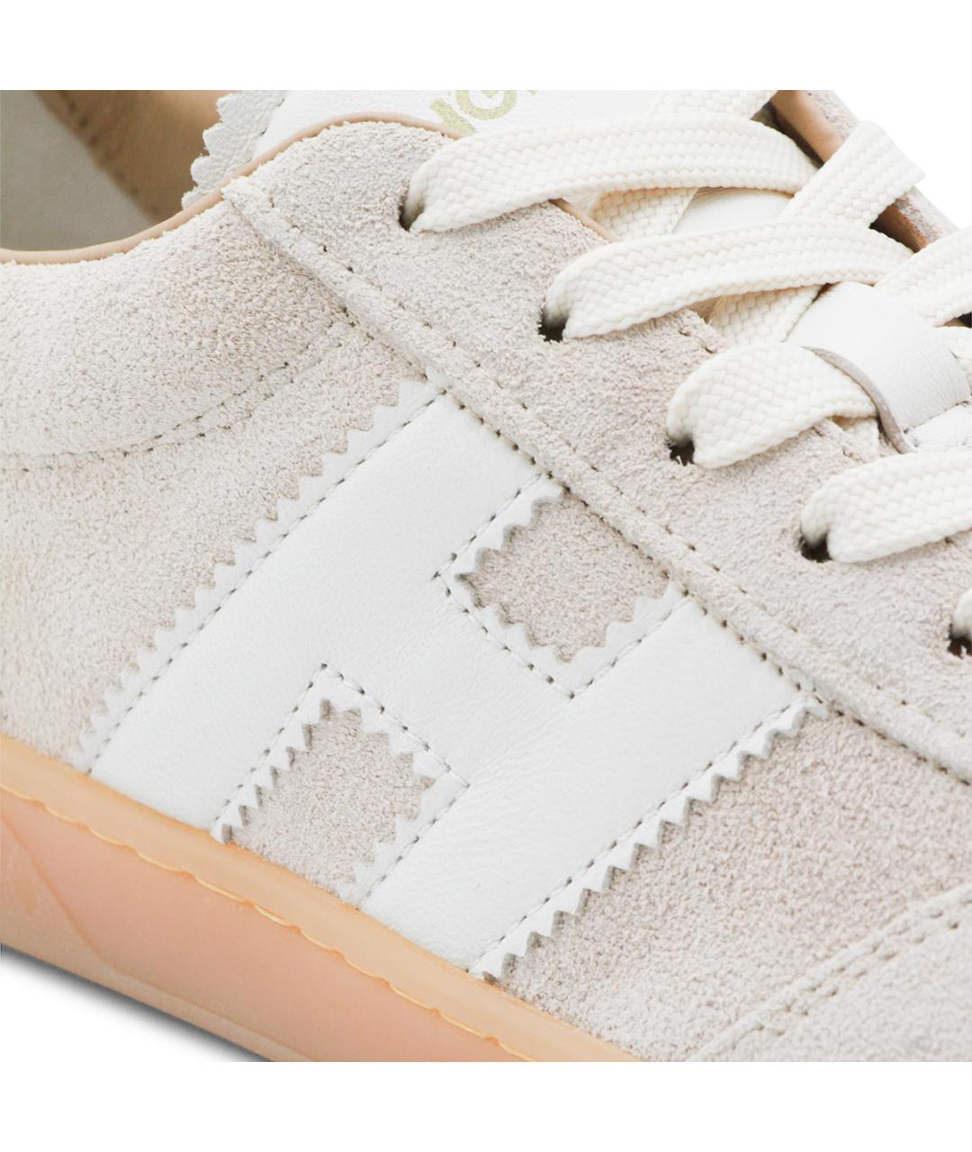 HOGAN Бежевые замшевые кеды, фото 4