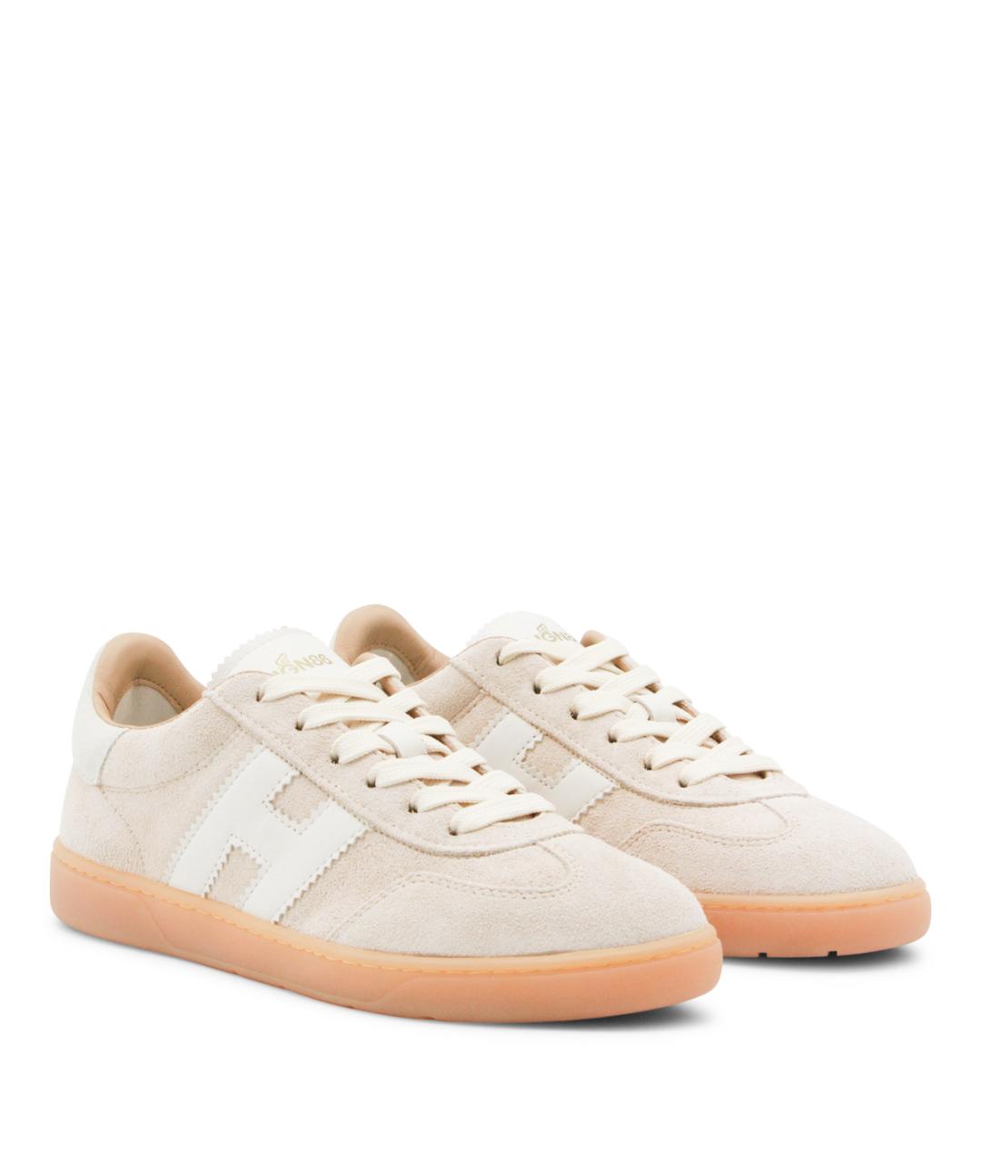 HOGAN Бежевые замшевые кеды, фото 2