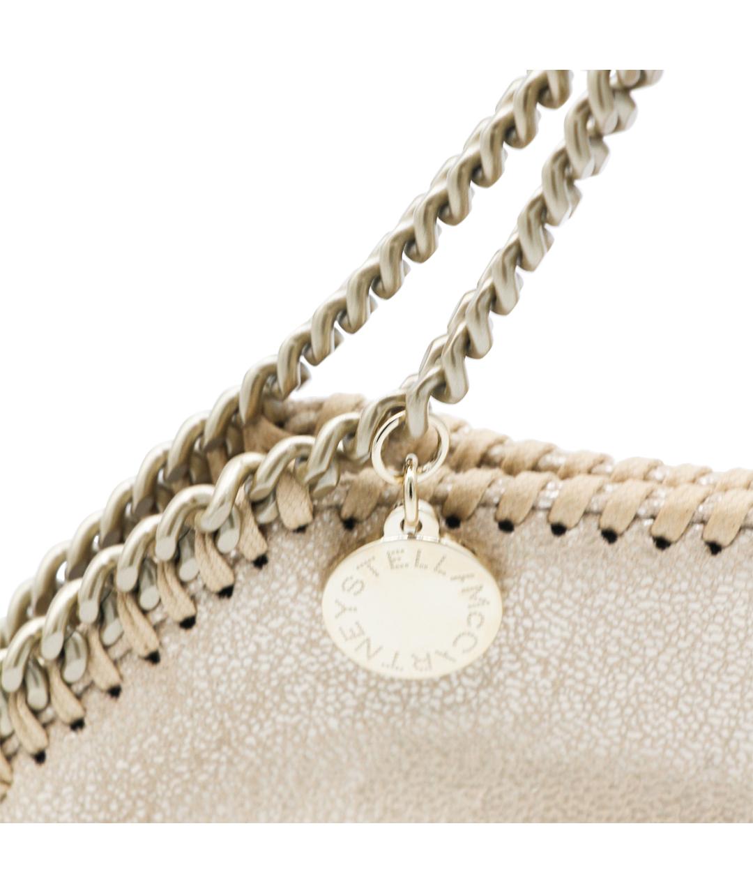 STELLA MCCARTNEY Золотая сумка тоут из искусственной кожи, фото 4