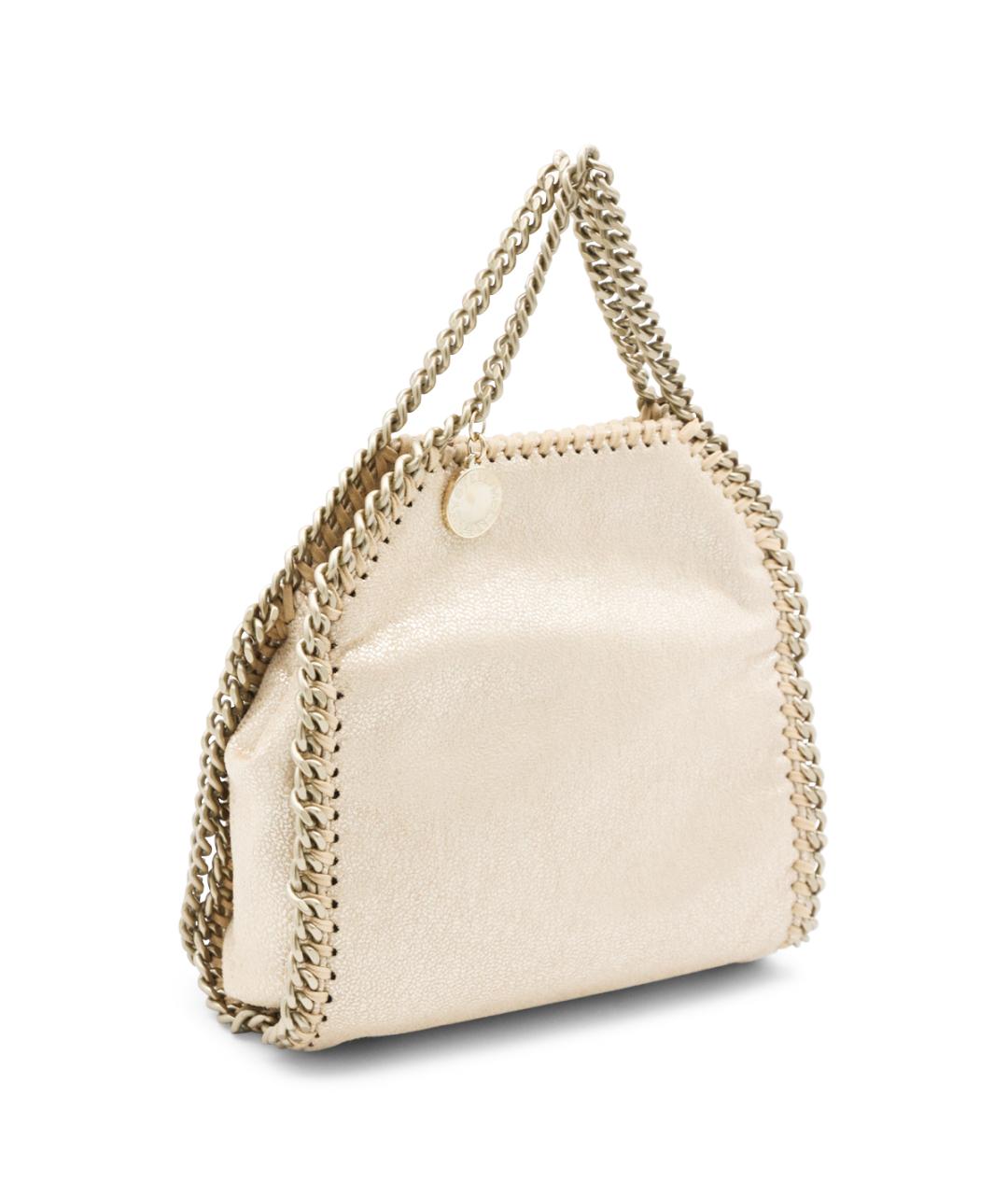 STELLA MCCARTNEY Золотая сумка тоут из искусственной кожи, фото 2