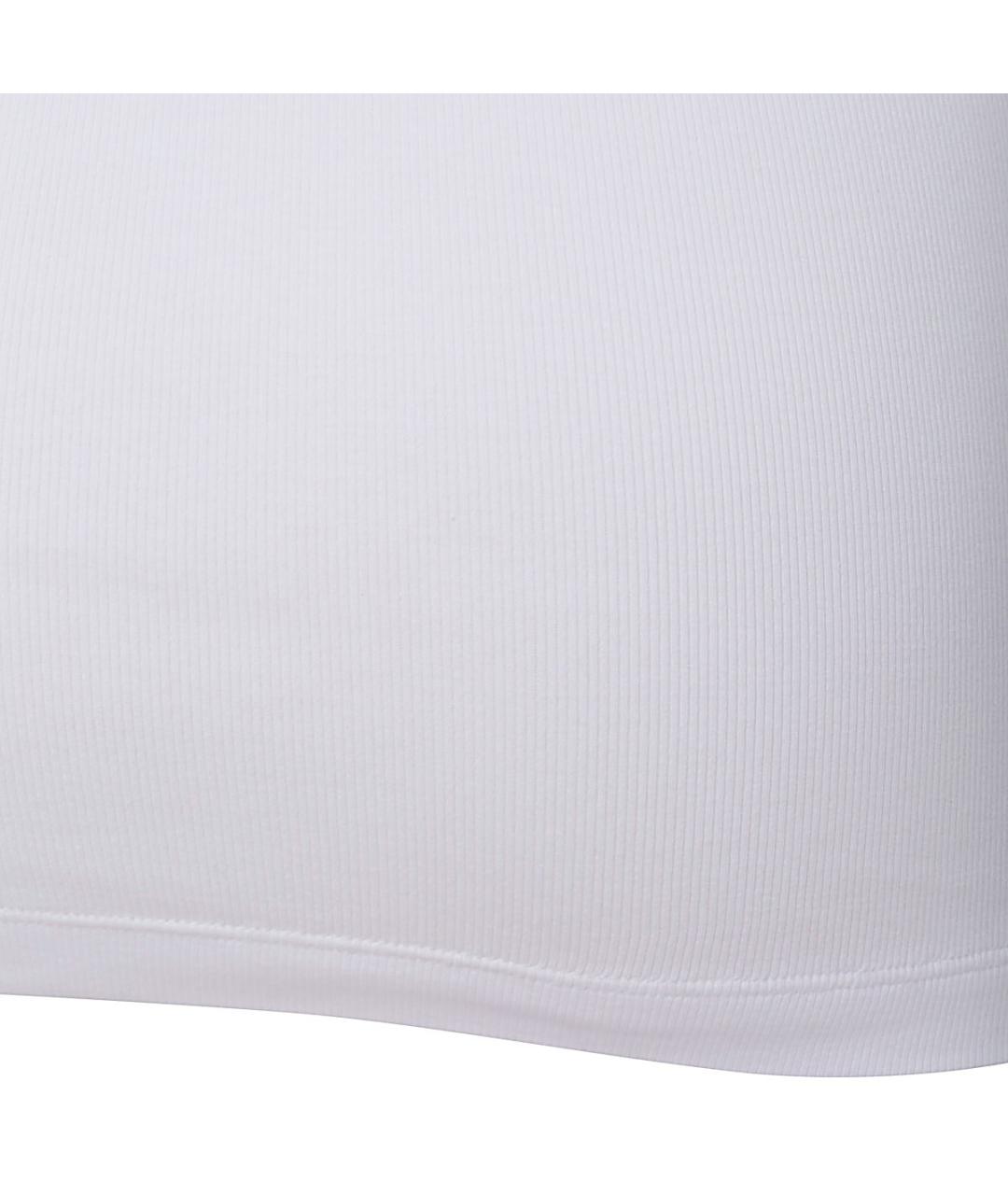 BRUNELLO CUCINELLI Белая хлопко-эластановая майка, фото 4