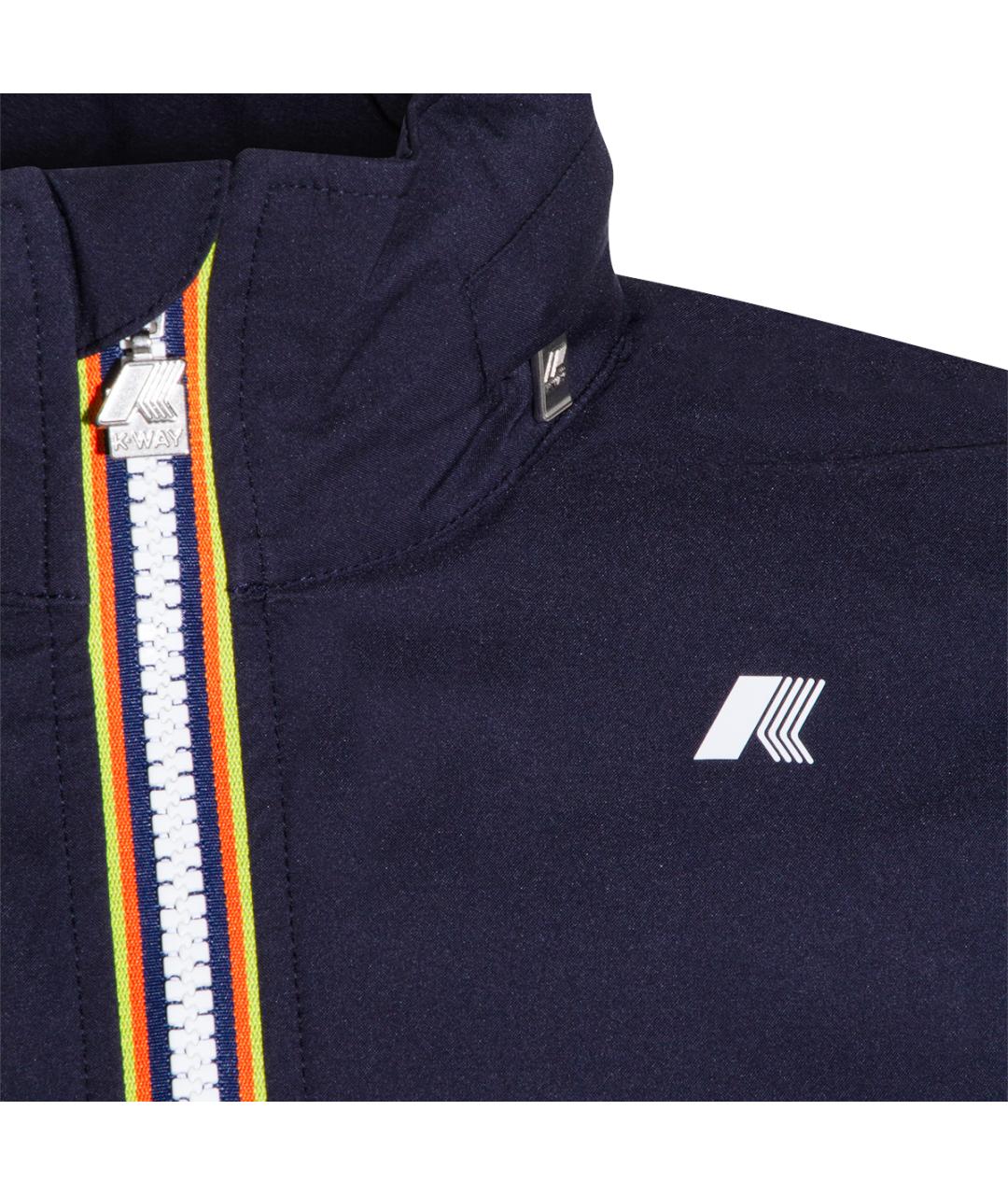 K-WAY Синяя полиэстеровая куртка, фото 3