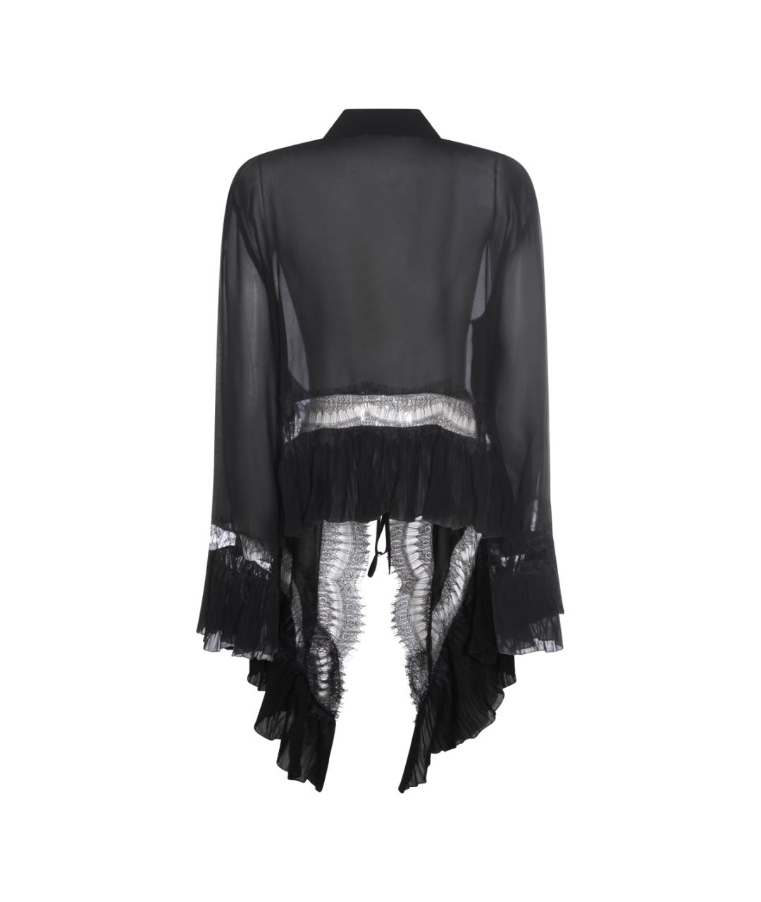 BLUMARINE Черная вискозная рубашка, фото 2